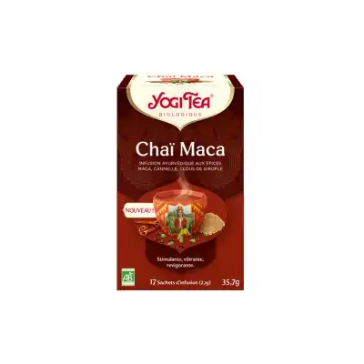 Yogi Tea Tisane Ayurvédique Chaï Maca Bio 17 Sachets/2,1g à Eysines