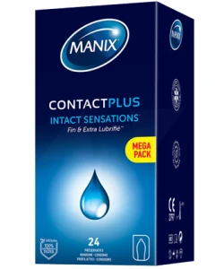 Manix Contact Plus Préservatifs Lubrifiés B/24