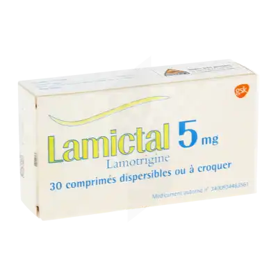 Lamictal 5 Mg, Comprimé Dispersible Ou à Croquer à FLEURANCE