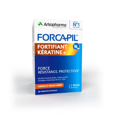 Forcapil Fortifiant + Kératine Gélules B/60 à Cholet