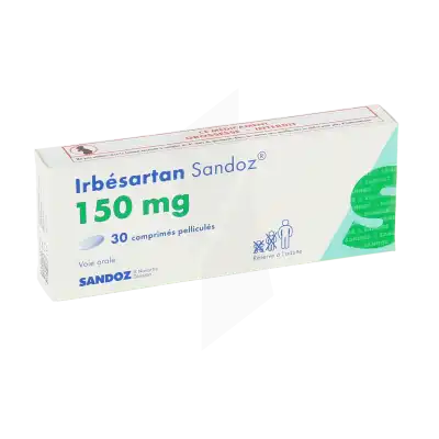 Irbesartan Sandoz 150 Mg, Comprimé Pelliculé à Sèvres