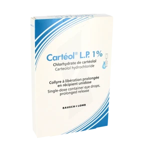 Carteol L.p. 1 %, Collyre à Libération Prolongée En Récipient Unidose