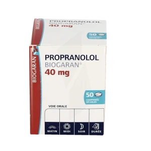 Propranolol Biogaran 40 Mg, Comprimé Sécable