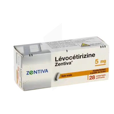 Levocetirizine Zentiva 5 Mg, Comprimé Pelliculé à VIC-LE-COMTE
