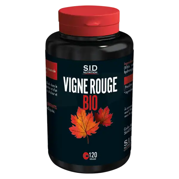 Sid Nutrition Vigne Rouge Bio Gélules B/120