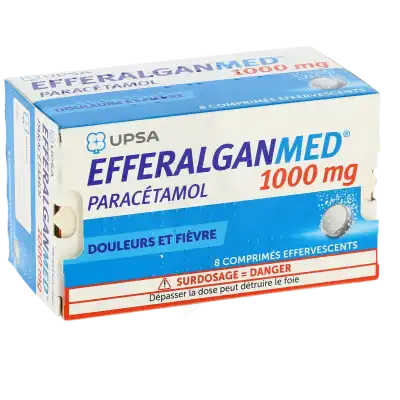 Efferalganmed 1000 Mg, Comprimé Effervescent à TOURS