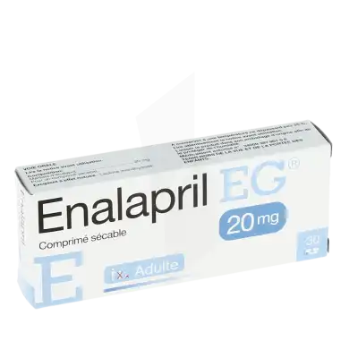Enalapril Eg 20 Mg, Comprimé Sécable à Abbeville