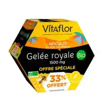 Vitaflor Bio Gelée Royale 1500mg Solution Buvable 20 Ampoules/15ml Promotion