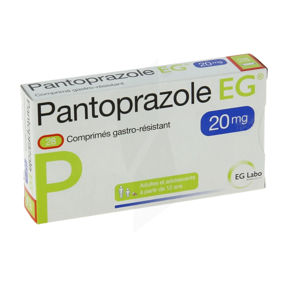 Pantoprazole Eg 20 Mg, Comprimé Gastro-résistant