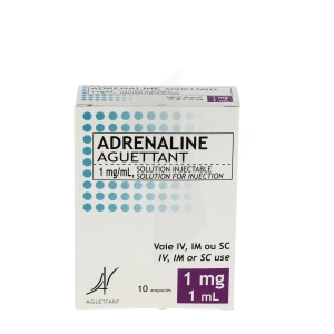 Adrenaline Aguettant 1 Mg/ml, Solution Injectable En Ampoule