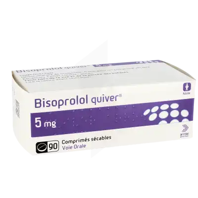 Bisoprolol Quiver 5 Mg, Comprimé Sécable à Saint Leu La Forêt