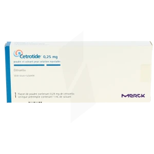 Cetrotide 0,25 Mg, Poudre Et Solvant Pour Solution Injectable