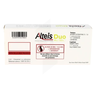 Alteisduo 40 Mg/12,5 Mg, Comprimé Pelliculé