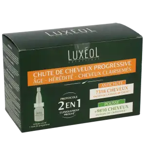 Luxéol Chute De Cheveux Progressive 2 En 1 Solution 14 Ampoules/6ml à  Perpignan