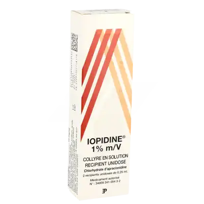 Iopidine 1 % M/v, Collyre En Solution à LA TREMBLADE