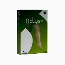 ACTYS® 20 Homme Classe II Chaussettes Beige Taille 2+ Normal Pied fermé