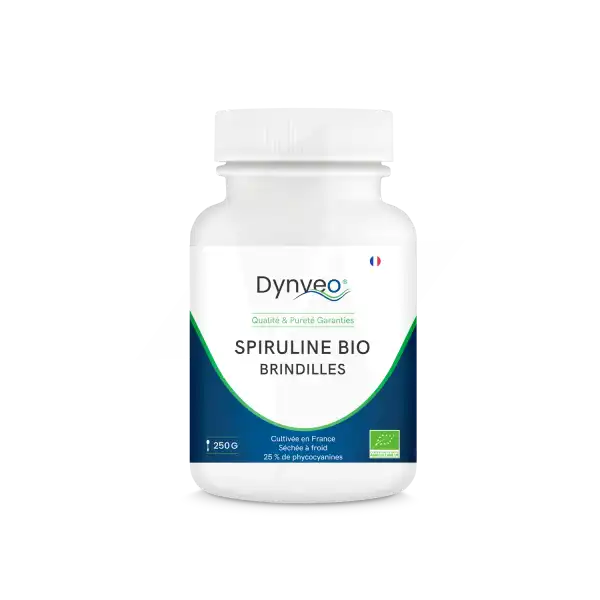 Dynveo Spiruline Bio Française Brindilles 250g Titrage > 25% Phycocyanine