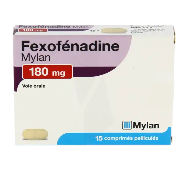 Fexofenadine Viatris 180 Mg, Comprimé Pelliculé