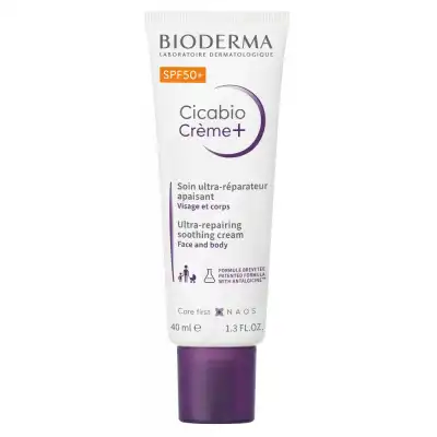 Bioderma Cicabio Crème+ Spf50+ Crème Effet Pansement T/40ml à Bassens
