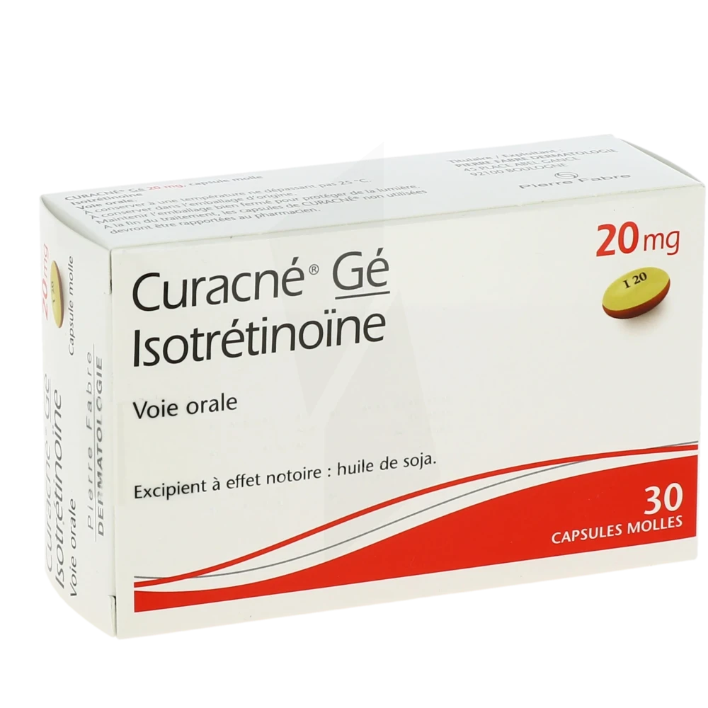 Pharmacie De L'odon - Médicament Curacne 20 Mg, Capsule Molle ...
