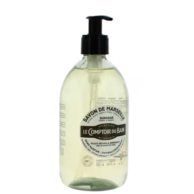 Le Comptoir Du Bain Savon Liquide De Marseille Surgras Hypoallergénique Flacon Pompe De 500 Ml à Saint-Médard-en-Jalles