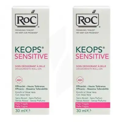 Keops Déodorant Soin Peau Fragile 2roll-on/30ml à TARBES