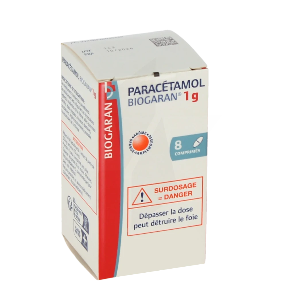 Paracetamol Biogaran 1 G, Comprimé