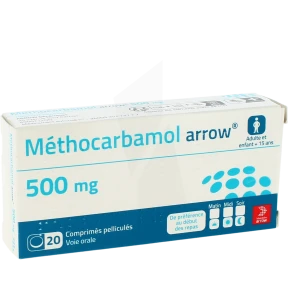 Methocarbamol Arrow 500 Mg Cpr Pell Plq/20
