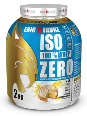 Eric Favre Iso 100% Whey Zero 2 Kg Saveur Citron Meringué à PÉLISSANNE