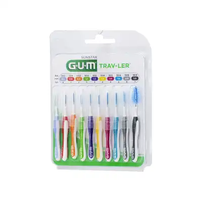 Gum Travler Multipack Brossette Inter-dentaire B/10 à VILLENAVE D'ORNON