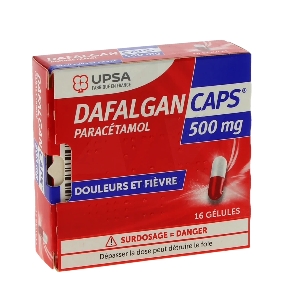 Dafalgancaps 500 Mg, Gélule