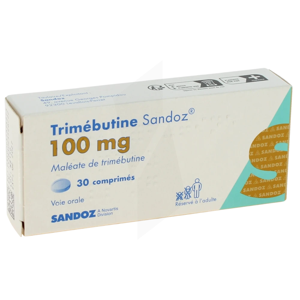Trimebutine Sandoz 100 Mg, Comprimé