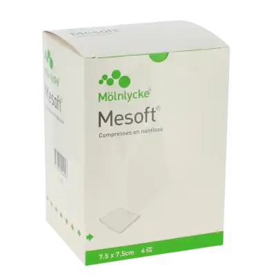 Mesoft Compresses en notissé 4 Plis - 7,5x7,5cm