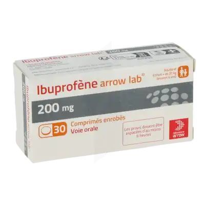 Ibuprofene Arrow Lab 200 Mg, Comprimé Enrobé à POITIERS