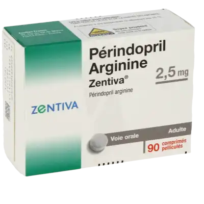 Perindopril Arginine Zentiva 2,5 Mg, Comprimé Pelliculé à Bordeaux