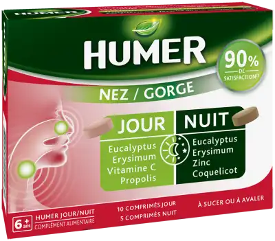 Humer Nez/gorge Jour&nuit 15 Comprimés à Espaly-Saint-Marcel