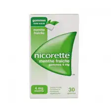 Nicorette 4 Mg Gom à Mâcher Médic Sans Sucre Menthe Fraîche Plq/30gom à Nice