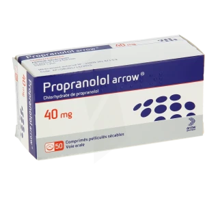 Propranolol Arrow 40 Mg, Comprimé Pelliculé Sécable