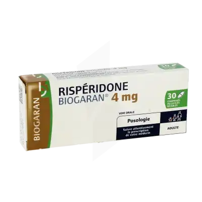RISPERIDONE BIOGARAN 4 mg, comprimé pelliculé sécable