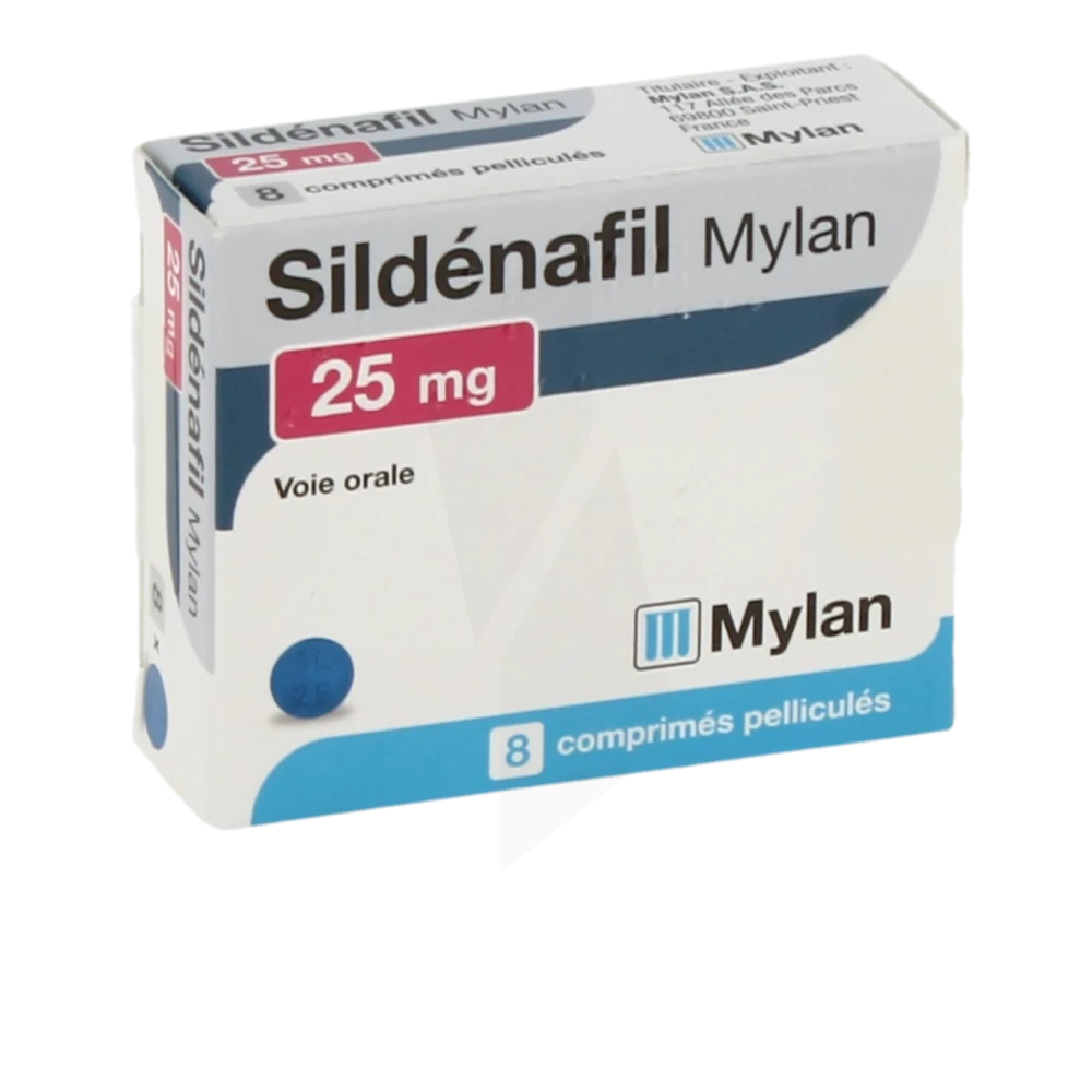 Sildenafil Viatris 25 Mg, Comprimé Pelliculé