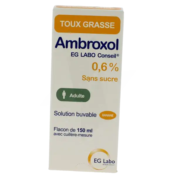 Ambroxol Eg Labo Conseil 0,6 %, Solution Buvable