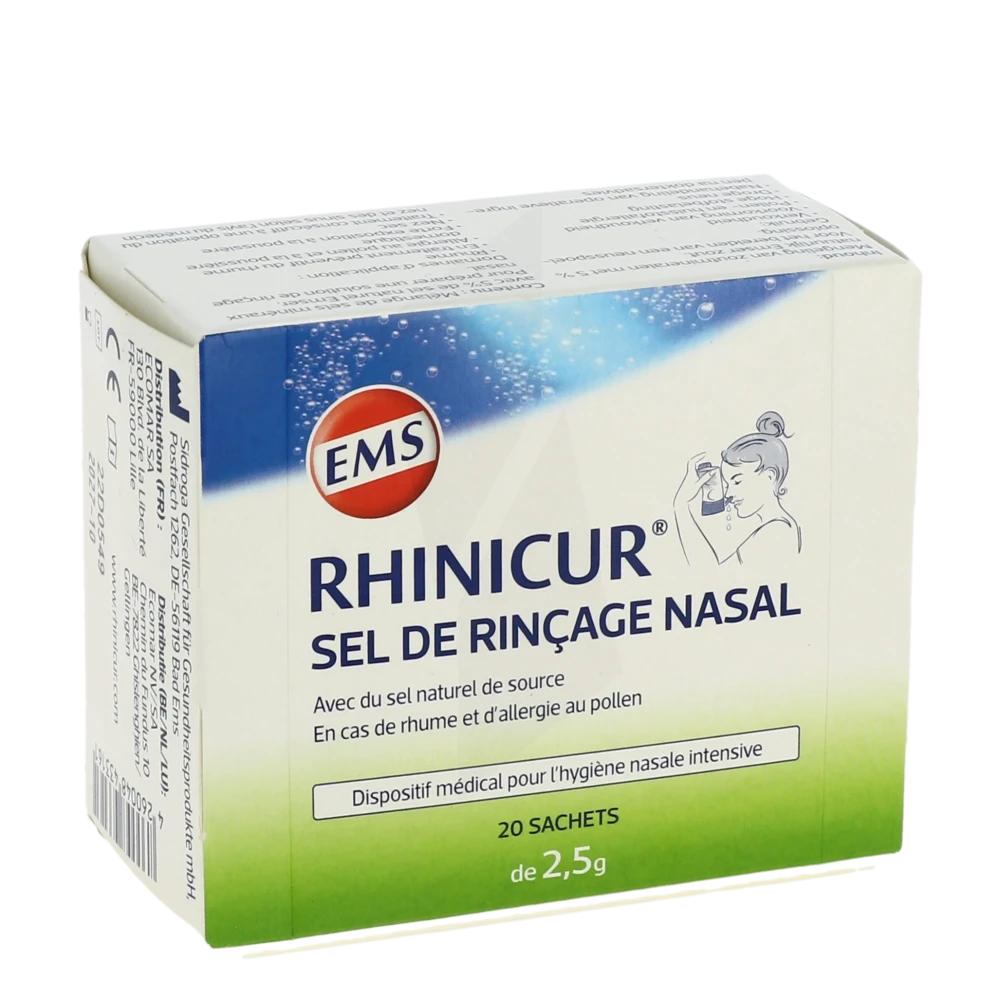 Rhinicur PrÉp Pour Solution Nasale Lavage Des Fosses Nasales 20sach/2,5g
