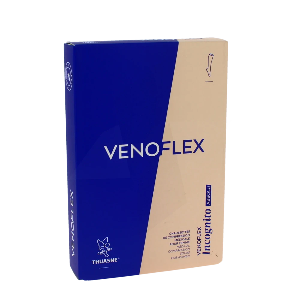 Venoflex Incognito Absolu 2 Chaussette Pied Ouvert Femme Noir Taille 2n