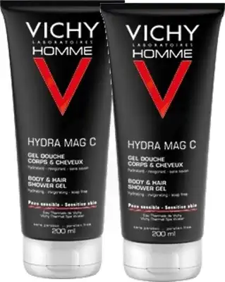 Vichy Homme Mag C Gel Douche Corps Cheveux 2fl/200ml à Mûrs-Erigné
