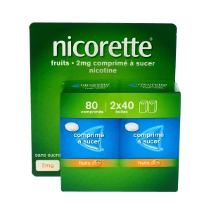 Nicorette Fruits 2 Mg, Comprimé à Sucer
