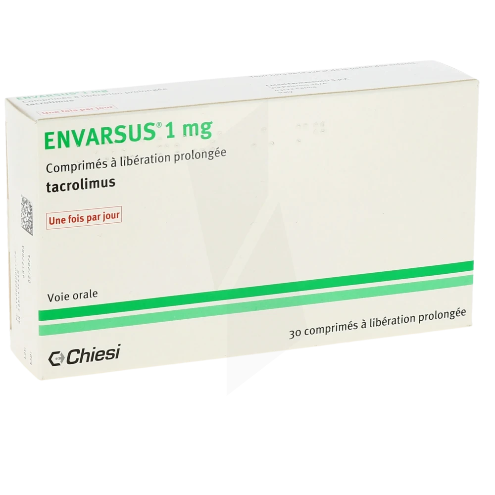 Envarsus 1 Mg, Comprimé à Libération Prolongée