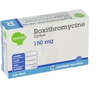 Roxithromycine Zydus 150 Mg, Comprimé Pelliculé à Bordeaux