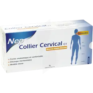NEPENTHES CONFORT C1 Collier cervical noir H9cm T2