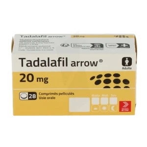 Tadalafil Arrow 20 Mg, Comprimé Pelliculé