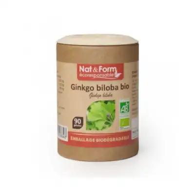 Nat&form Eco Responsable Ginkgo Biloba Bio Gélules B/90 à La Roche-Posay